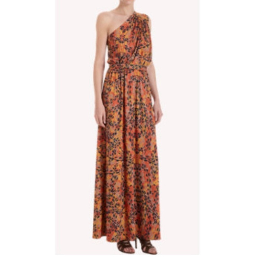 Costello Tagliapietra Orange Maxi Dress sz 4